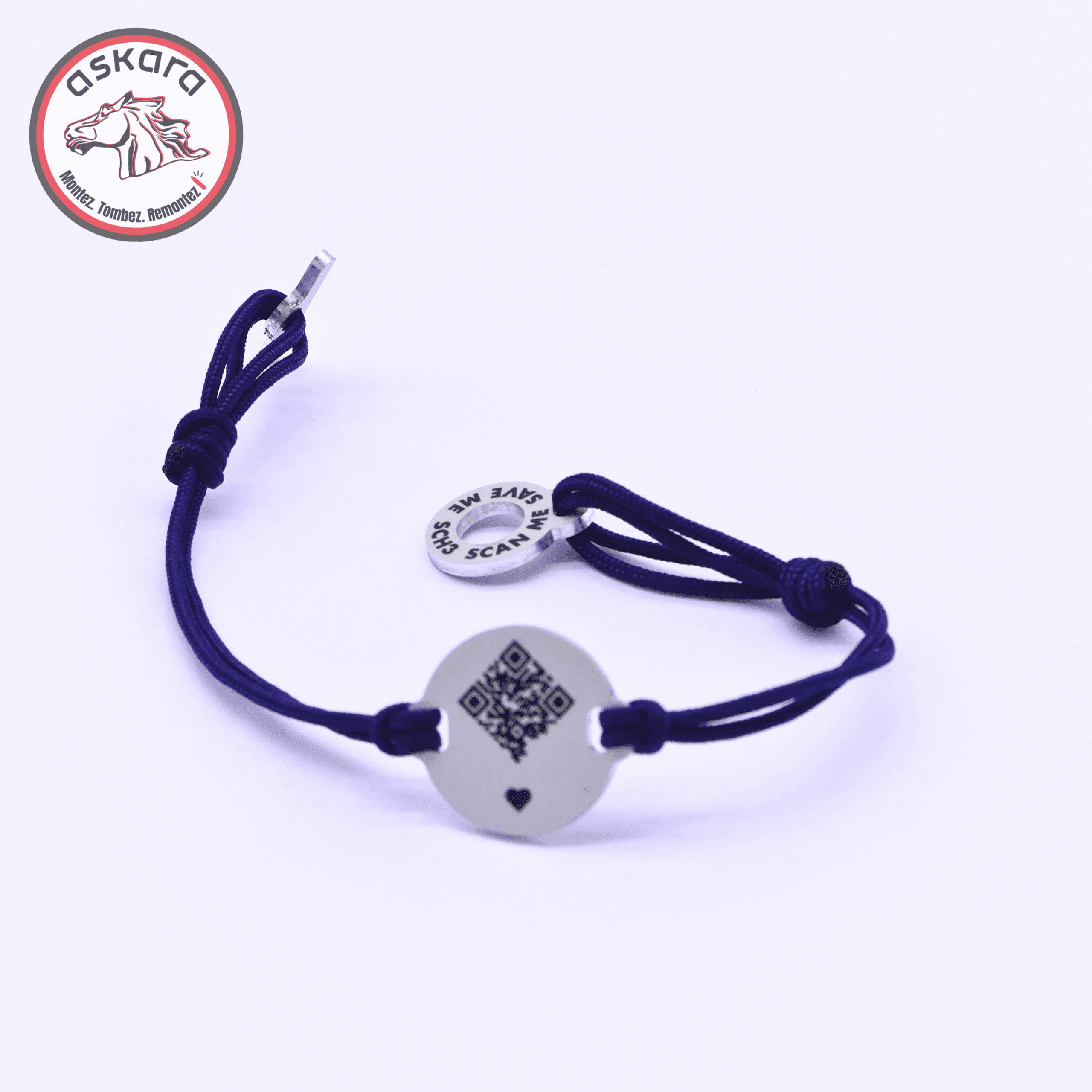 Qœur - Bracelet S.O.S - Bleu marine