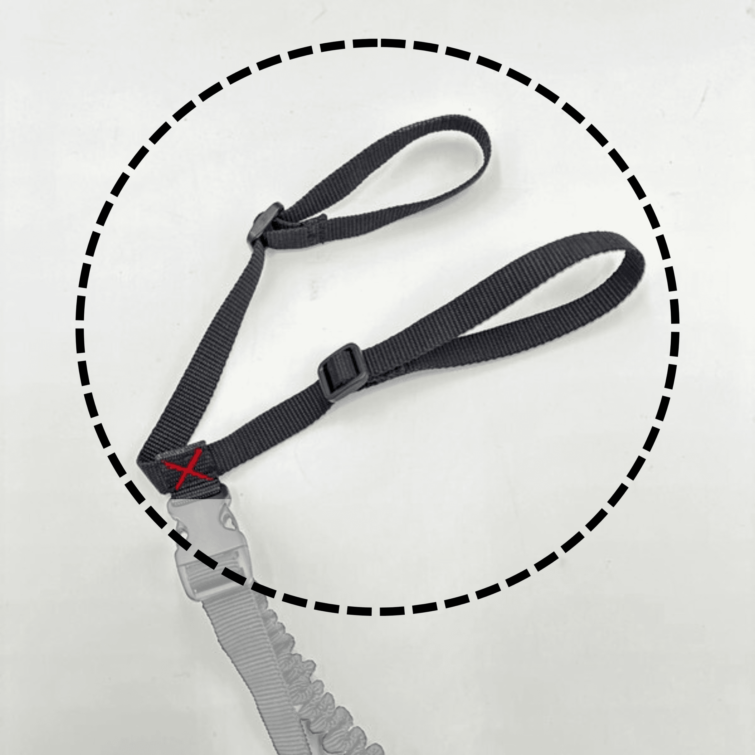 sangle seule pour cordon d'attache tout en 1 pour gilet airbag d'équitation hit air