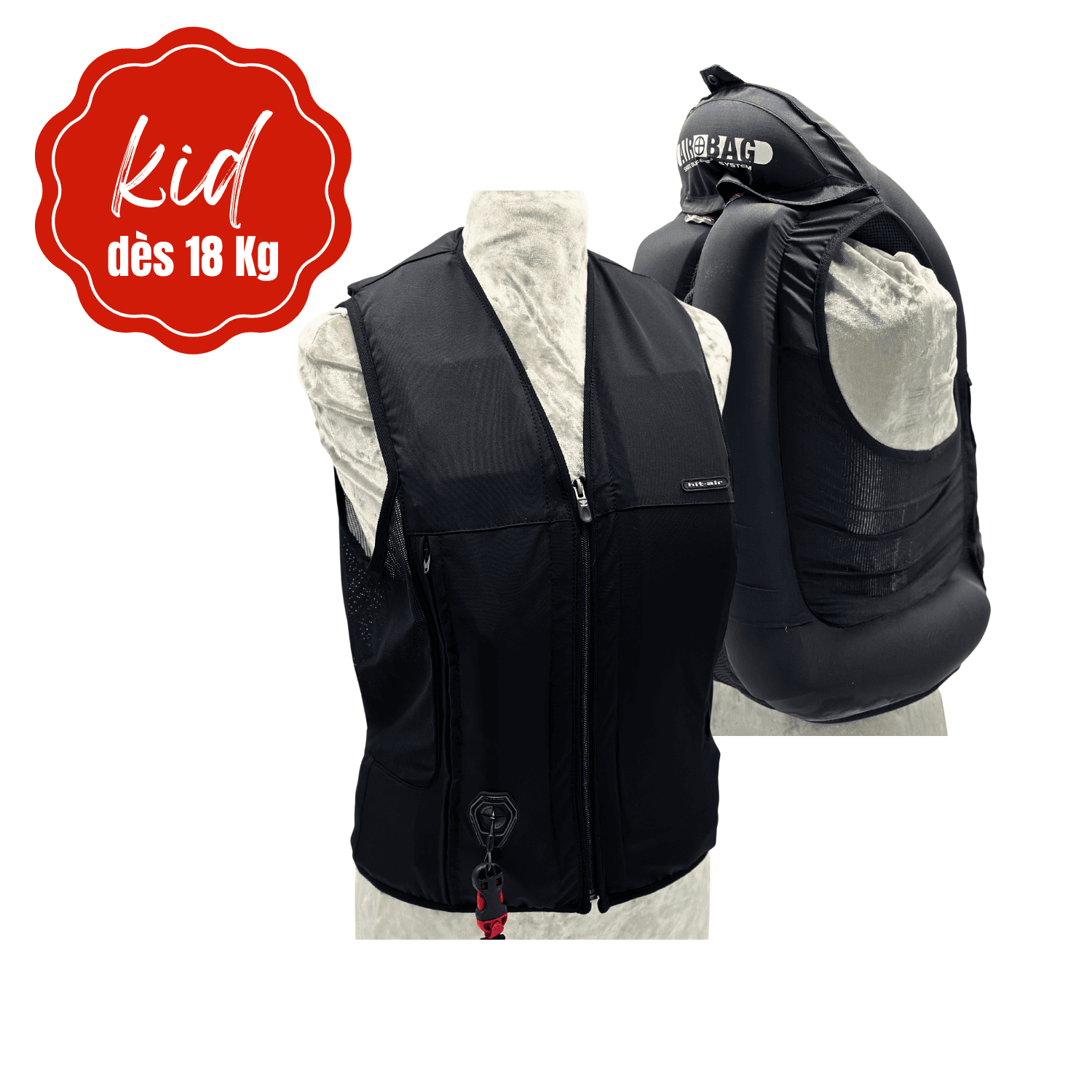 Découvrez le tout nouvel airbag pour l'équitation Hit Air spécialement conçu pour les enfants dès 18 Kg !