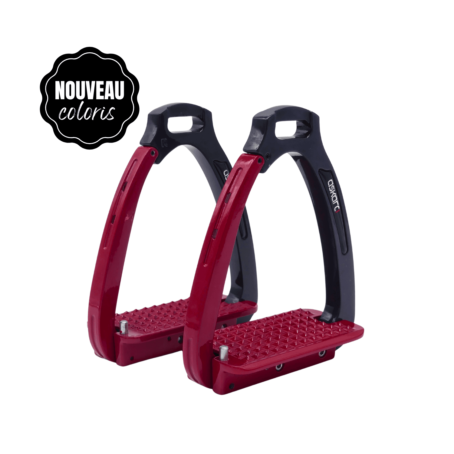 Découvrez les tout nouveaux étriers de sécurité pour l'équitation Askara, au meilleur prix pour tous les cavaliers ! Nouveau coloris signature de la marque française Askara