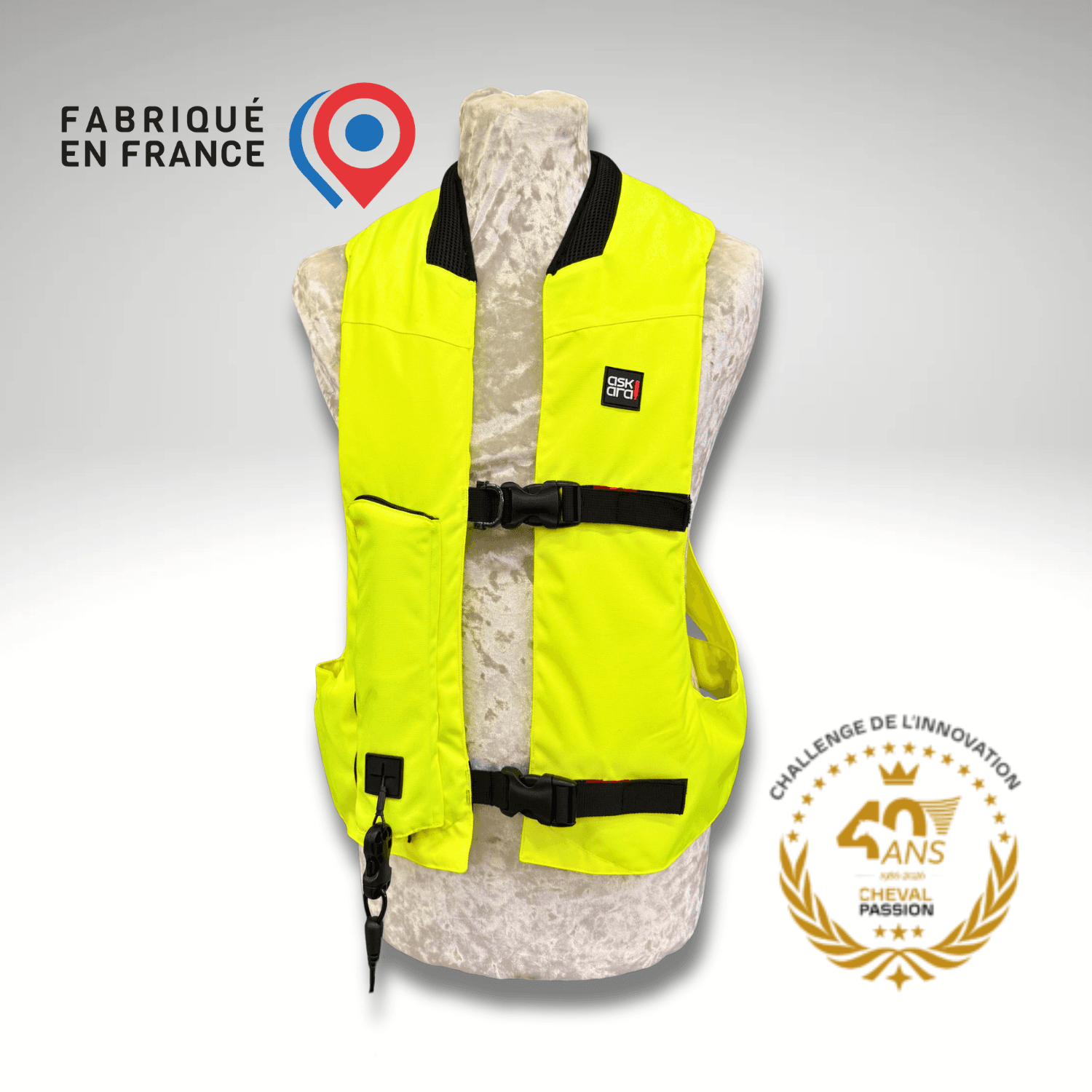 Gilet Airbag Équitation Mistral de ASKARA - Série Horizon - Made in France