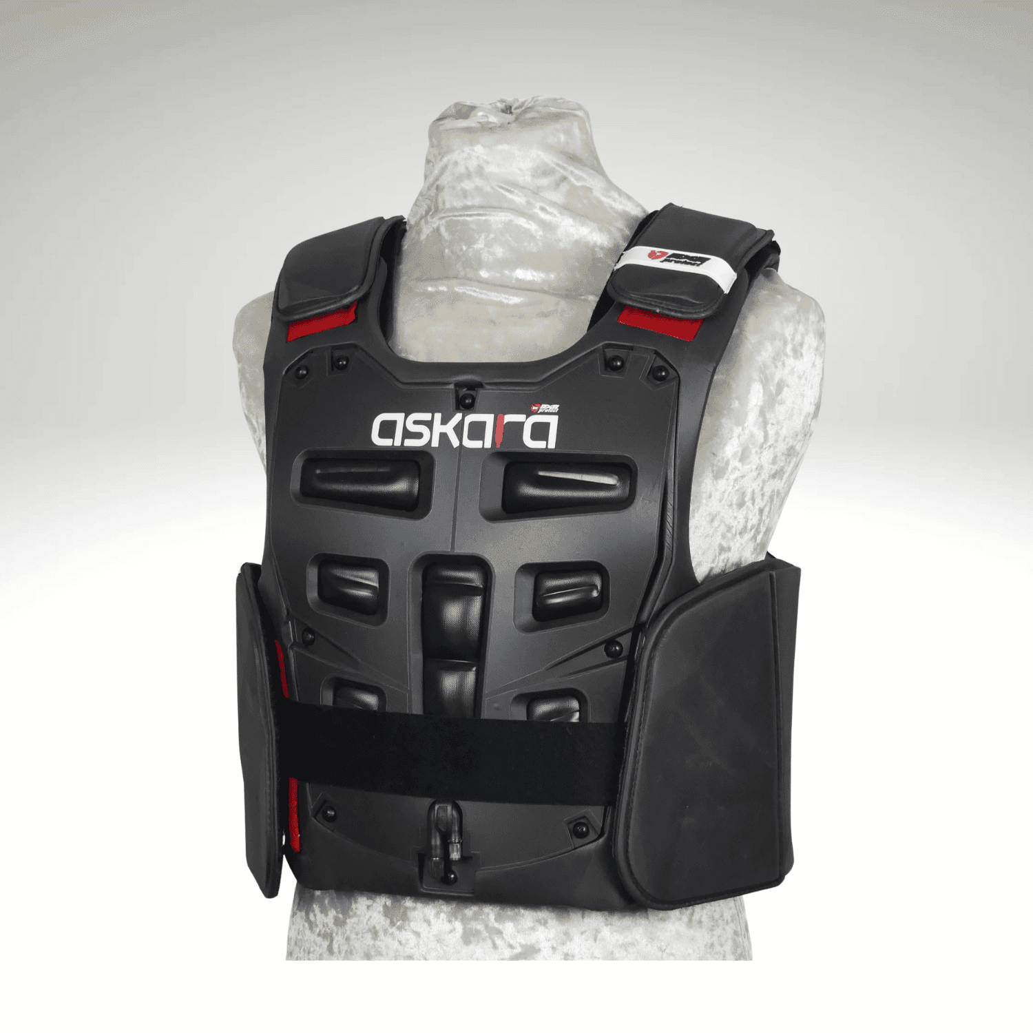 gilet de protection équitation I-CROSS noir exclusivité Askara vu de face.