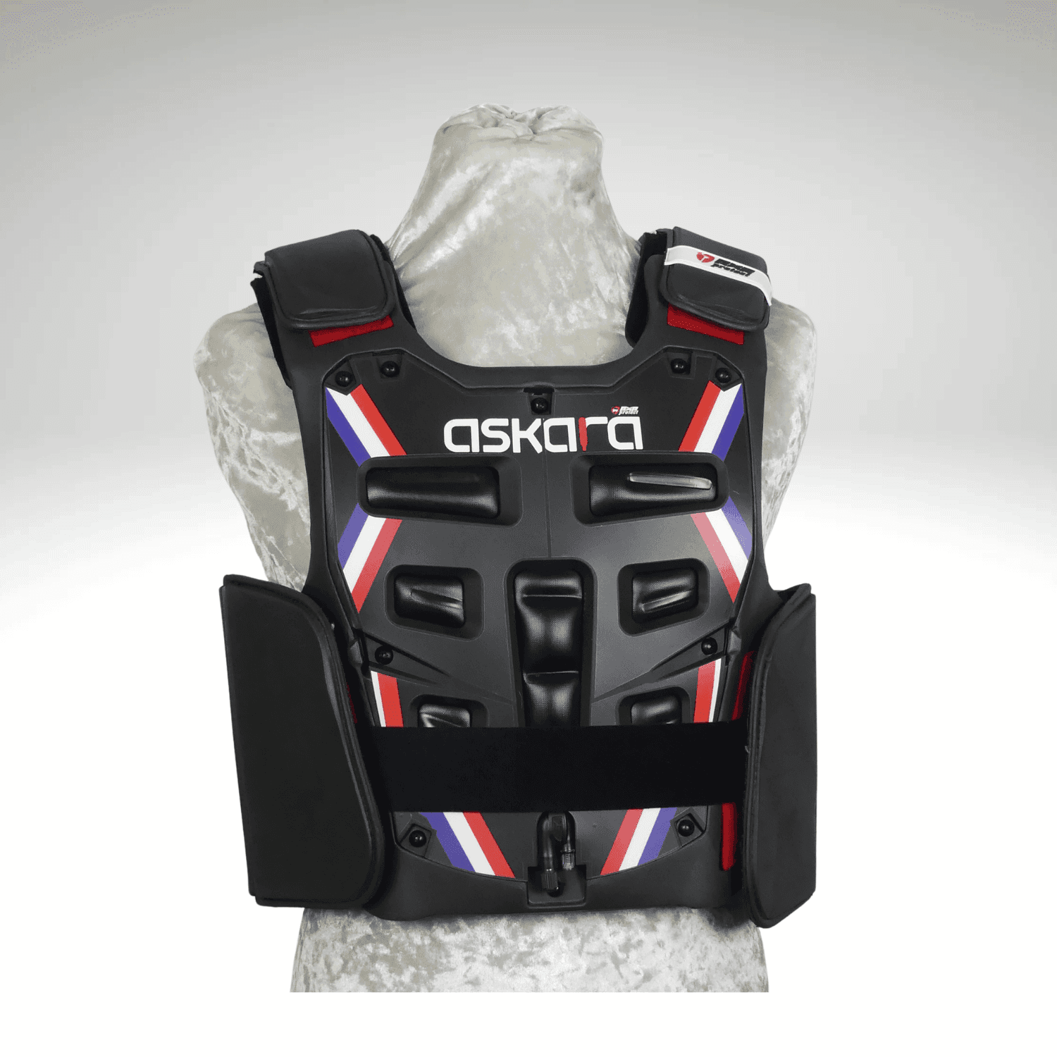 vgilet de protection équitation I-CROSS noir exclusivité Askara vu de face.