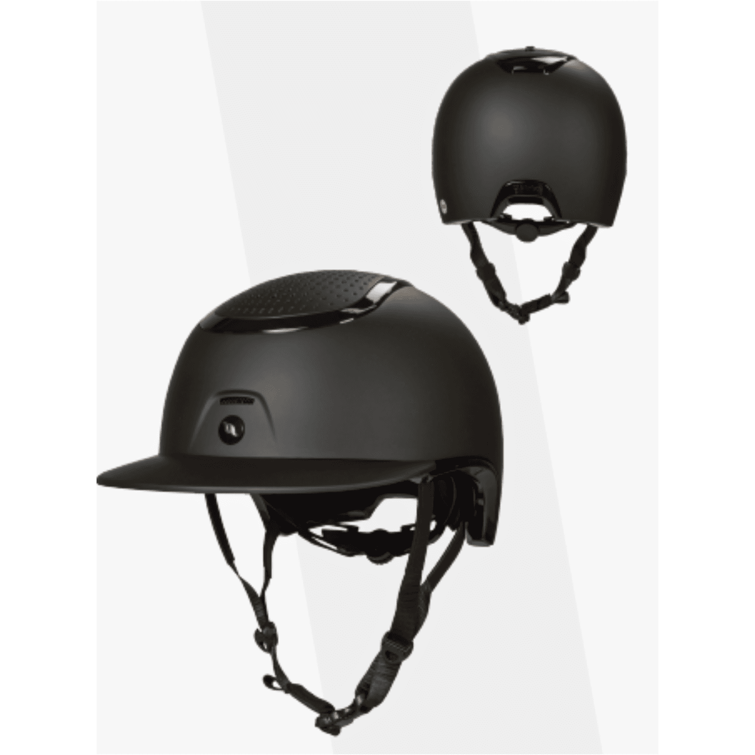 strixx mat/gloss avec visière solaire - Découvrez le tout nouveau casque Strixx de la marque Back On Track ! Enfin votre tête est sécurisé avec style grâce à Back on track et au système de sécurité MIPS. pour tous les cavaliers, casque au meilleure prix pour la meilleure des protections