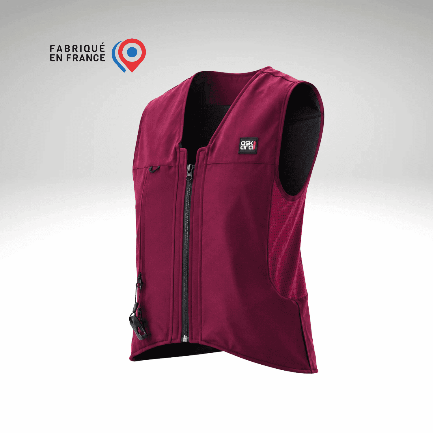en édition limitée découvrez notre nouveau gilet airbag Rafale de Askara en coloris Bordeaux ! Un intemporel chic et sportif