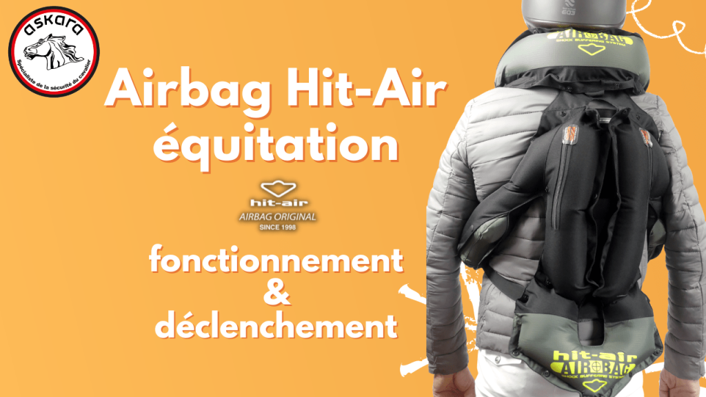Dans cette vidéo l'équipe ASKARA vous explique le fonctionnement du gilet airbag Hit-Air équitation modèle complet et vous montre son déclenchement
